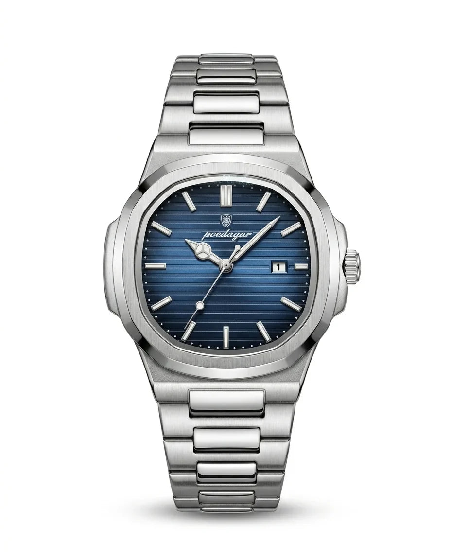 Kairox Titan, reloj de acero con esfera azul